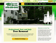 Tablet Screenshot of curtistreeservice.com